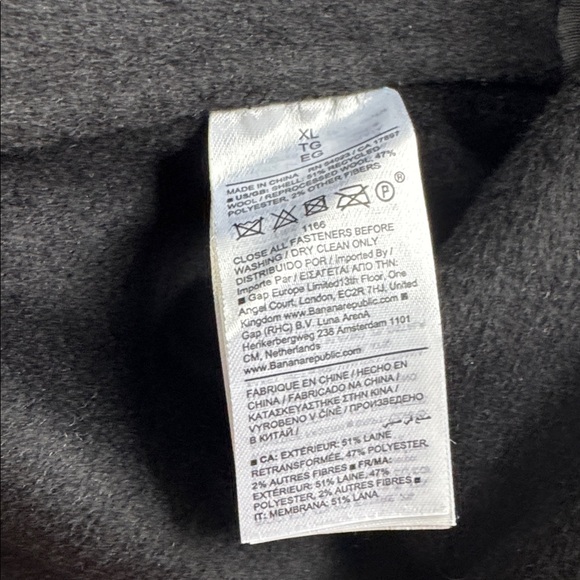 Banana Republic Oversized Double-Faced Cape Coat Women’s Size XL New with Tags - Picture 7 of 10